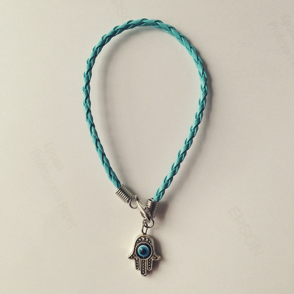 Braided Hamsa Bracelet