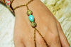 Mina Turquoise Hand Chain Bracelet